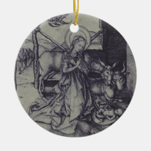 Die Weihnachtsgeburt Stark Ink Art Keramik Ornament