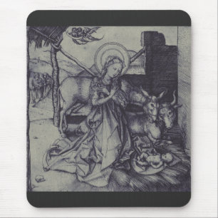 Die Weihnachtsgeburt Stark Ink Art Mousepad