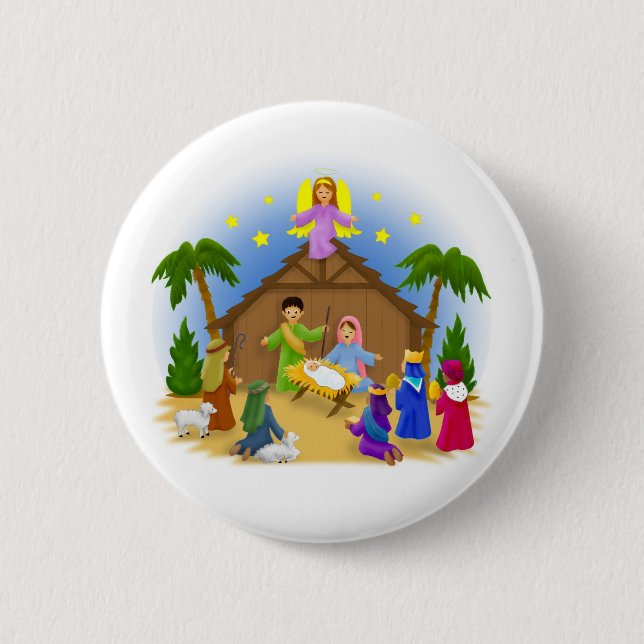 Die Weihnachtsgeschichte Button (Vorderseite)