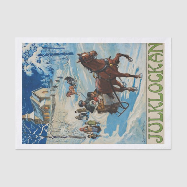 Die Weihnachtsglocke von Jenny Nystrom Seidenpapier (Vorderseite)