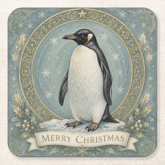 Die Weihnachtsgrüße des Kaisers Rechteckiger Pappuntersetzer (Vorderseite)