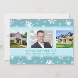 Die Weihnachtsgrüße Fotokarte Real Anwesen Busines Feiertagskarte