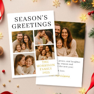 Die Weihnachtsgrüße Luxus Foto Holiday Card Einladung