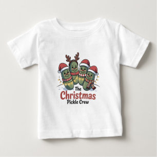 Die Weihnachtsgurken-Crew Gurkenliebhaber Santa Xm Baby T-shirt
