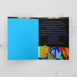 Die Weihnachtskarte der drei Weisen Dankeskarte