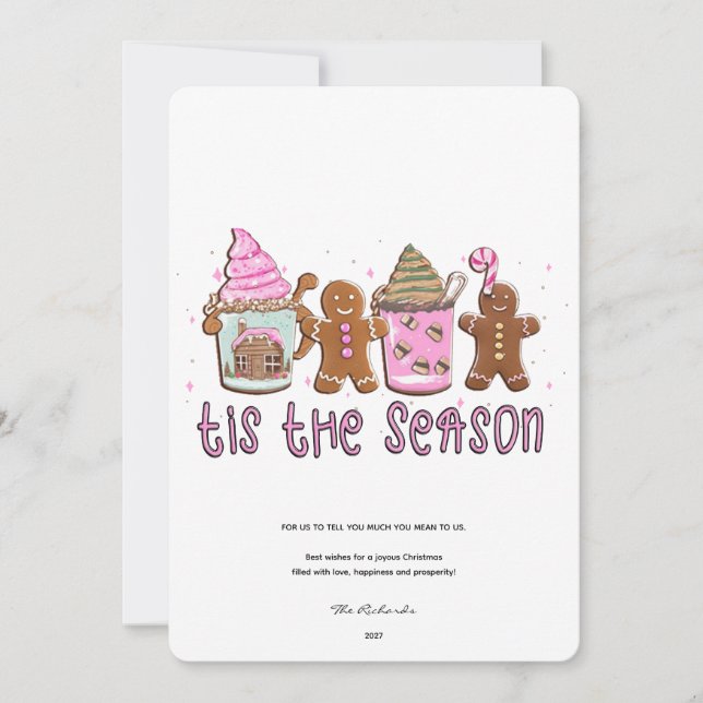 Die Weihnachtskarte der Saison Feiertagskarte (Vorderseite)