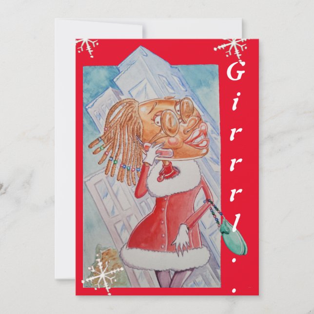 Die Weihnachtskarte eines besten Freundes Feiertagskarte (Vorderseite)