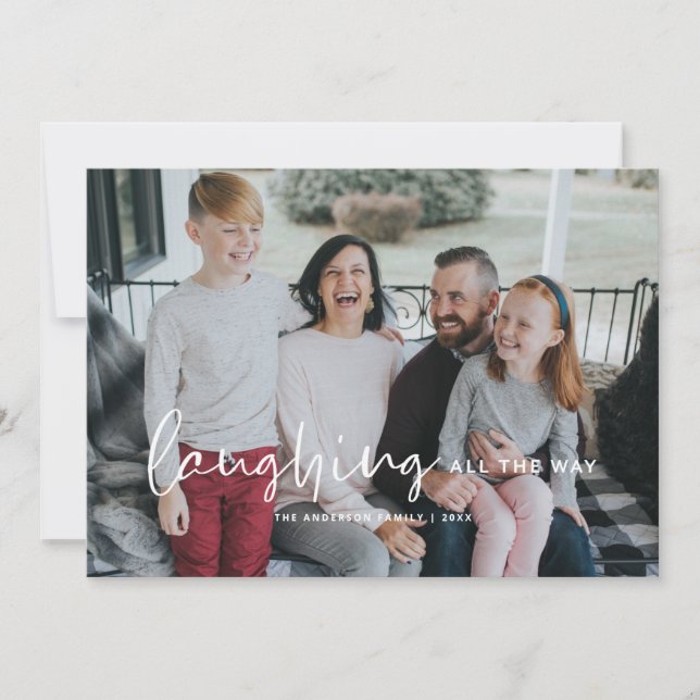 Die Weihnachtskarte zum Lachen Einladung (Vorderseite)