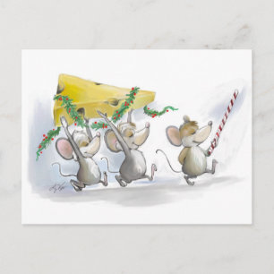 Die Weihnachtskäsesendung Feiertagspostkarte