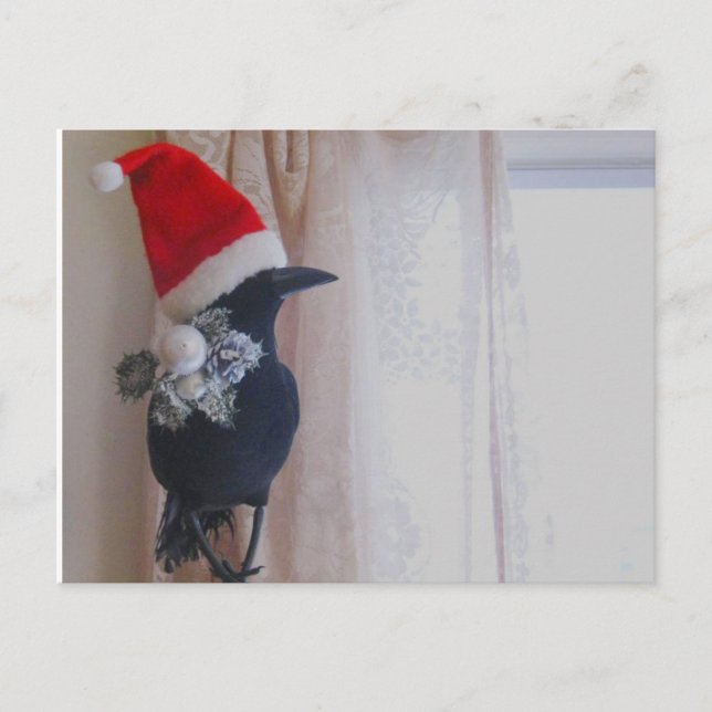 Die Weihnachtskrähe Postkarte (Vorderseite)