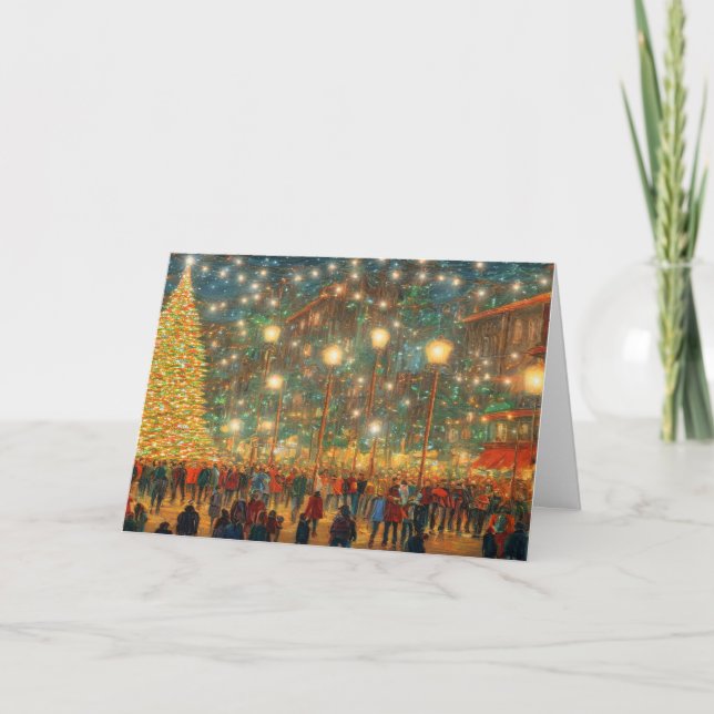 Die Weihnachtslichtshow Karte (Vorderseite)