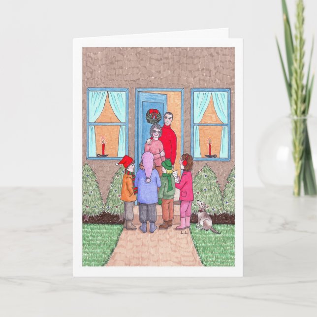 Die Weihnachtslieder Feiertagskarte (Vorderseite)