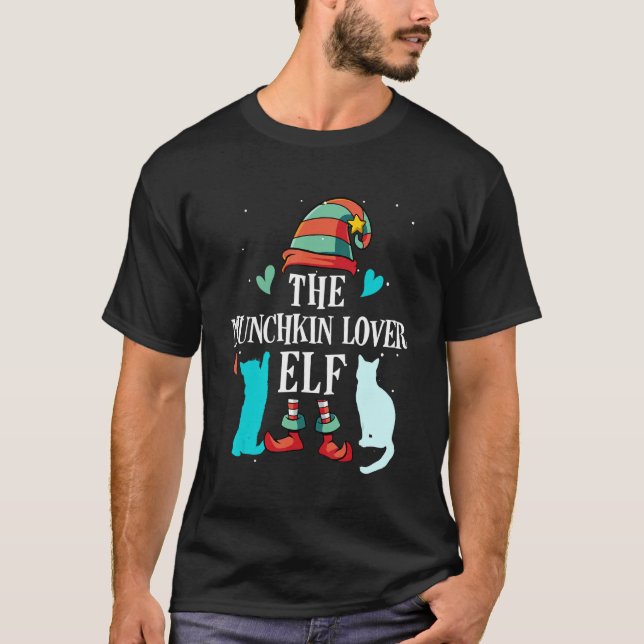 Die Weihnachtsmatchinggruppe der Munchkin-Elf T-Shirt (Vorderseite)