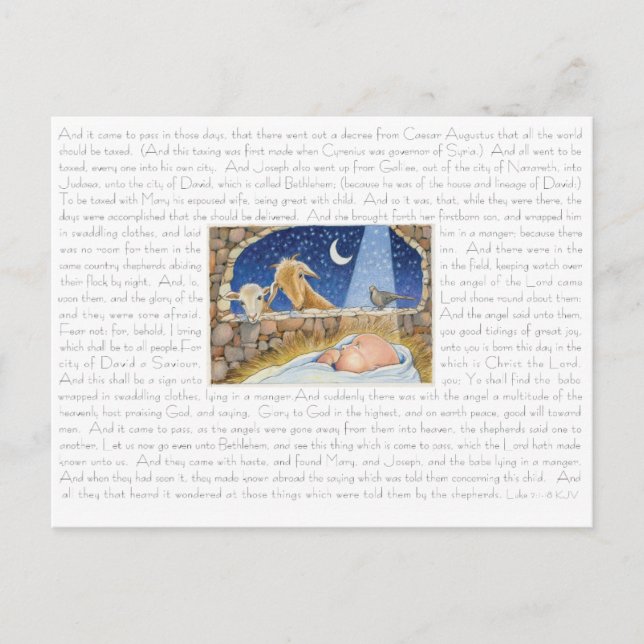 Die Weihnachtspostkarte Feiertagspostkarte (Vorderseite)