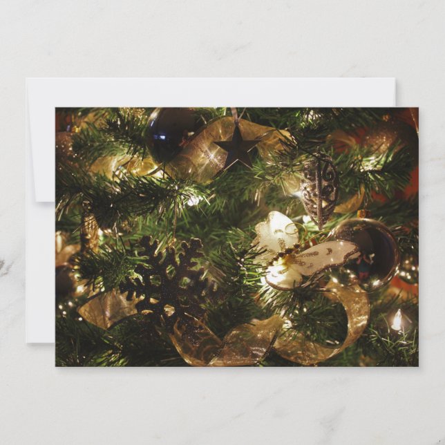 Die Weihnachtsschmetterlinge Feiertagskarte (Vorderseite)