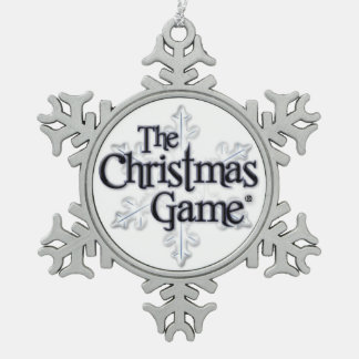 Die Weihnachtsspiel-Schneeflocke-Verzierung Schneeflocken Zinn-Ornament