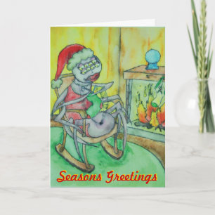Die Weihnachtsspinne Feiertagskarte
