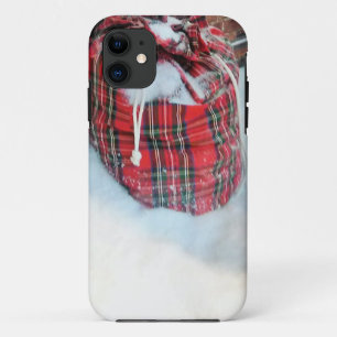 Die Weihnachtstasche im Schnee Case-Mate iPhone Hülle