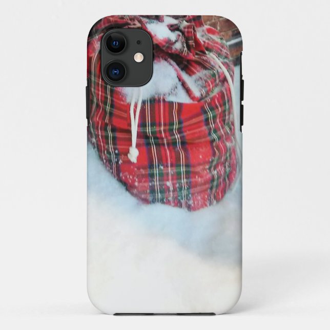 Die Weihnachtstasche im Schnee Case-Mate iPhone Hülle (Rückseite)
