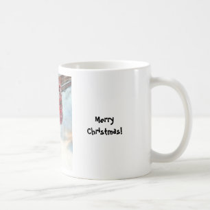 Die Weihnachtstasche im Schnee Kaffeetasse