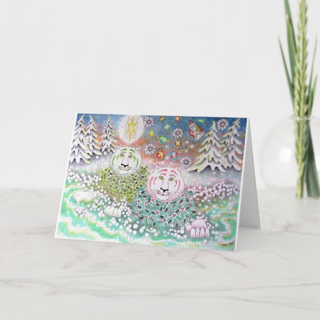 Die Weihnachtstrände Feiertagskarte (Vorderseite)