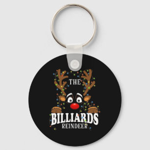 Die Weihnachtszeit der Billard-Rentiere Schlüsselanhänger