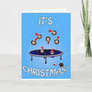 die Weihnachtszeit, die die Weihnachtsfeiertage mi Feiertagskarte
