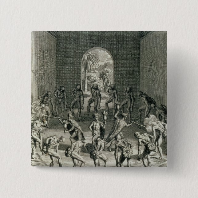 Die Weise, in der karibische Priester ihr Cou Button (Vorderseite)