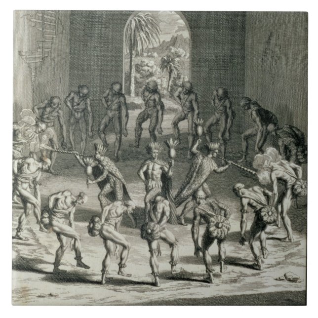 Die Weise, in der karibische Priester ihr Cou Fliese (Vorderseite)