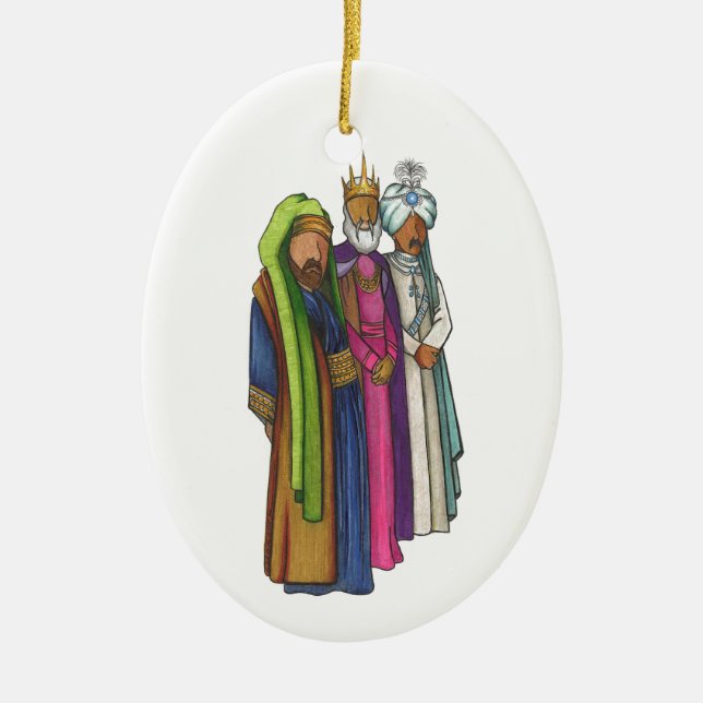 Die weisen Männer Keramik Ornament (Vorne)