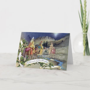 Die weisen Männer und der Matthew 2 Feiertagskarte