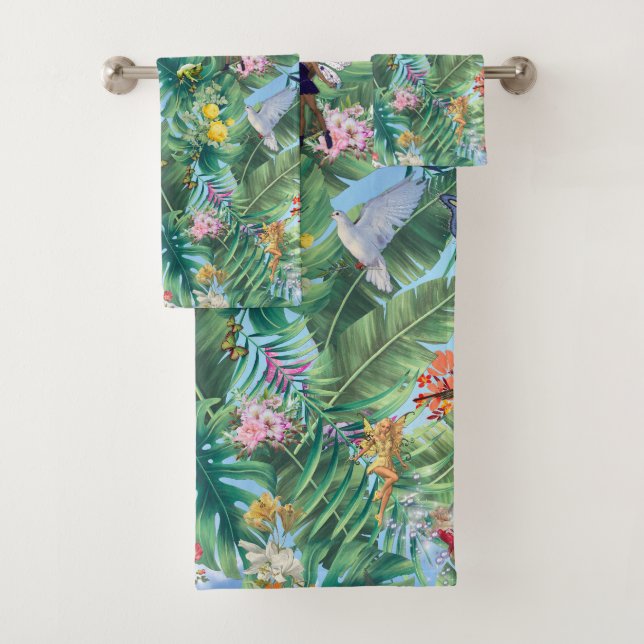 Die weishäufige Fantasiewelt Badhandtuch Set (Insitu)