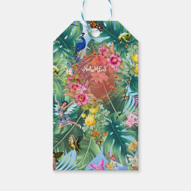 Die weishäufige Fantasiewelt Geschenkanhänger (Vorderseite)