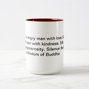 Die Weisheit Buddhas Zweifarbige Tasse