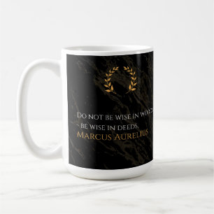 Die Weisheit von Marcus Aurelius: Taten sprechen l Kaffeetasse