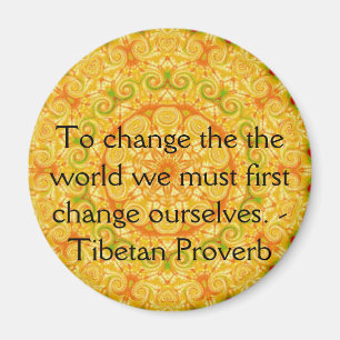 Die Weisheit von Tibet PROVERB Magnet