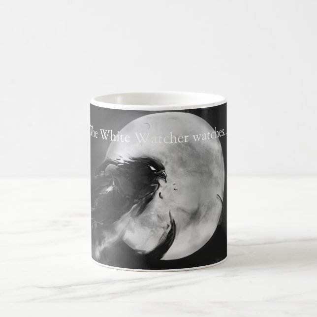 Die weiße Beobachter-Tasse Tasse (Mittel)