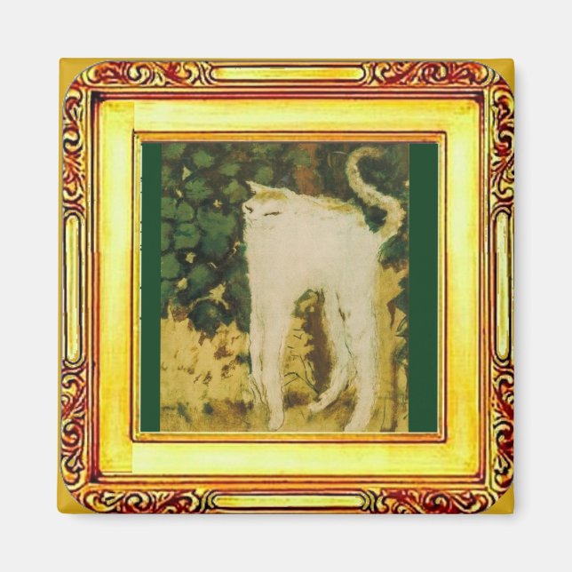 Die weiße Katze, Bonnard Magnet (Vorne)