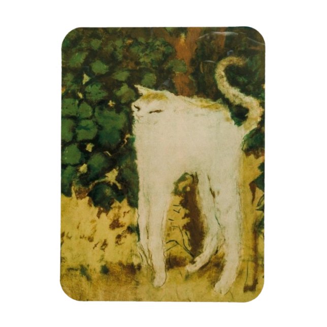 Die weiße Katze von Bonnard Magnet (Vertikal)