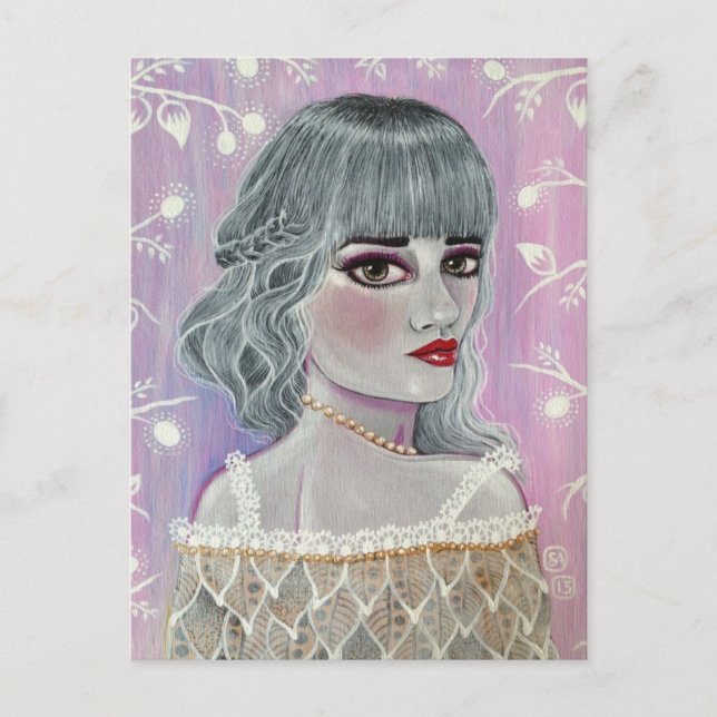 Die weiße Königin Postkarte (Vorderseite)