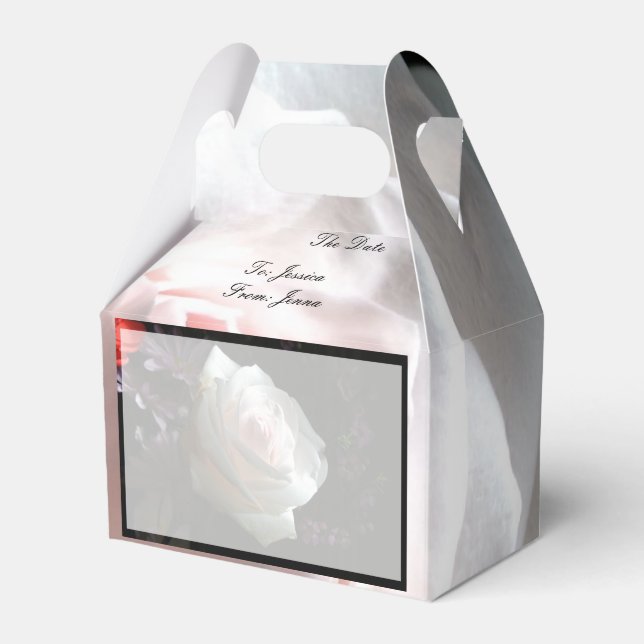 Die weiße Rose Geschenkschachtel (Vorderseite)