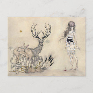 Die weiße Schlange + Vanitas - Postkarte