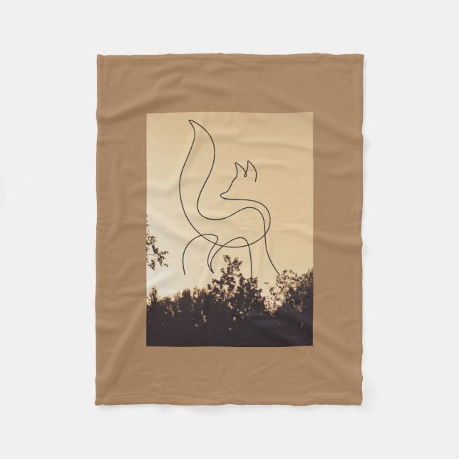 Die weißen Wölfe Fleecedecke (Vorderseite)