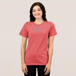 Die Welle der Pickleball mit Frieden reiten Tri-Blend Shirt