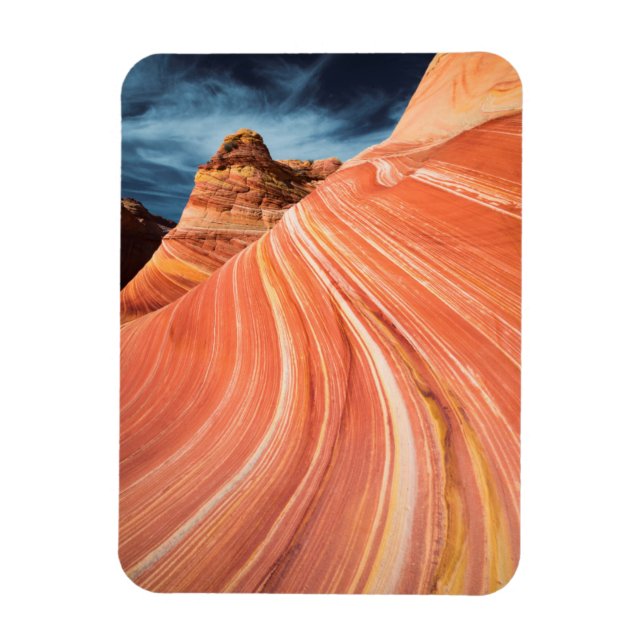 Die Welle, die Vermilion-Klippen, Arizona Magnet (Vertikal)