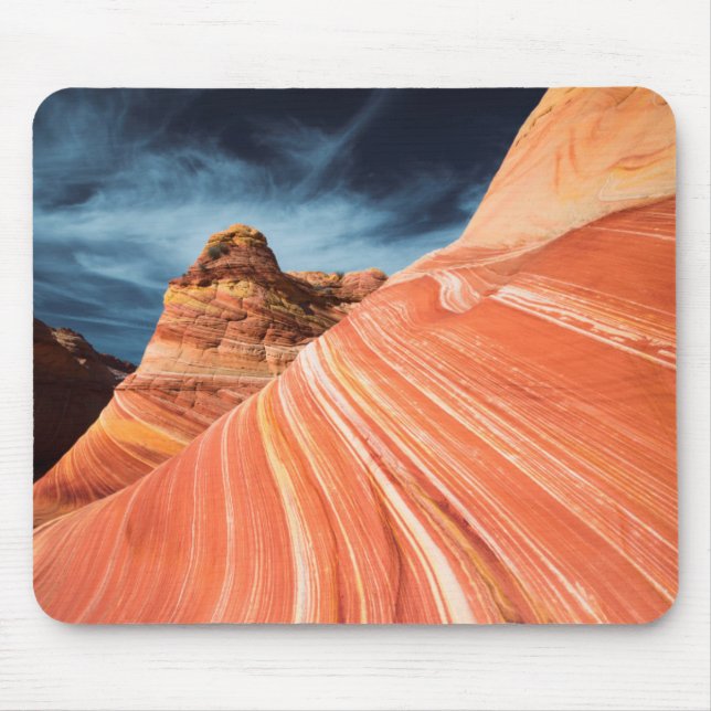 Die Welle, die Vermilion Klippen, Arizona Mousepad (Vorne)
