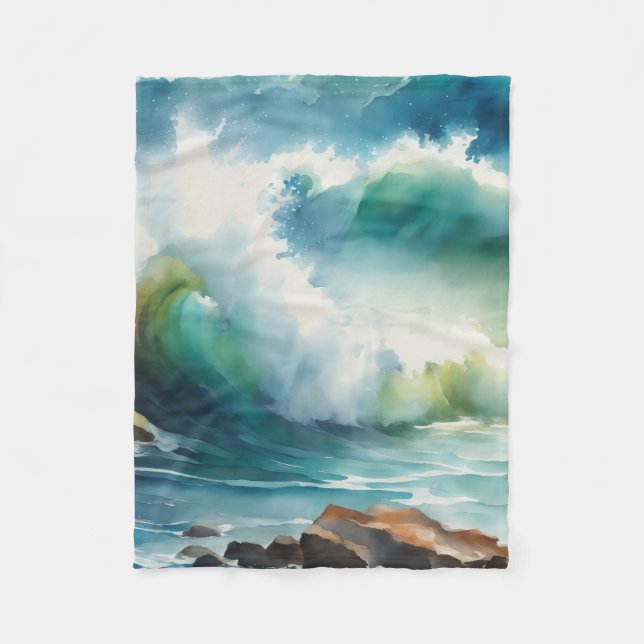Die Welle Fleecedecke (Vorderseite)