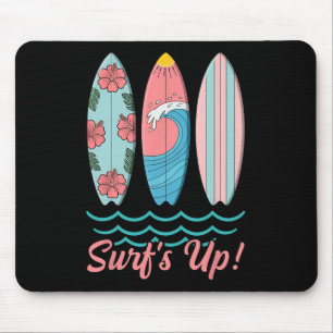 Die Welle ist da Süßes Surfbrett Sommer Strand Haw Mousepad