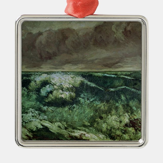 Die Welle, nach 1870 Silbernes Ornament (Vorne)