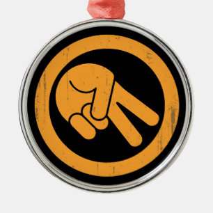 Die Welle Ornament Aus Metall